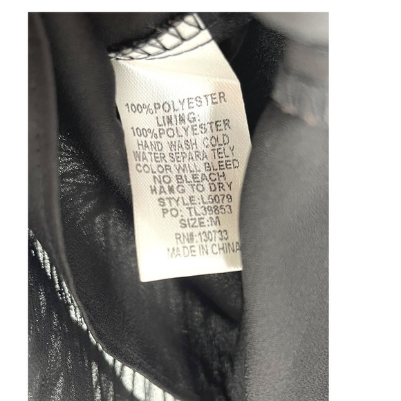 nwt BLUHEAVEN BLACK RUFFLE GAUZE TOP - Picture 7 of 7